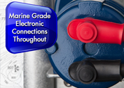 Marine grade electronic connections throughout