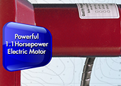 Powerful 1.1 horsepower electric motor