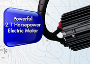 Powerful 2.1 horsepower electric motor