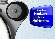 Durable hardware, easy maintenance